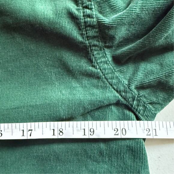 Vintage Chaps Ralph Lauren Green Corduroy Button Down Shirt Boys 18/20 - Picture 8 of 9